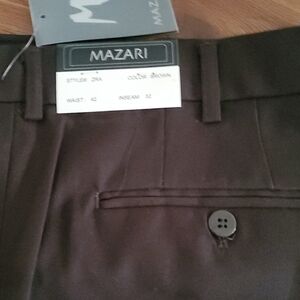 Mazari Classic Brown Trousers